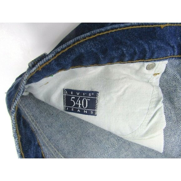 Vintage Men's Levi's 540 Jeans Tapered USA Leather Tab Size 38x30 Irregular - Picture 6 of 12